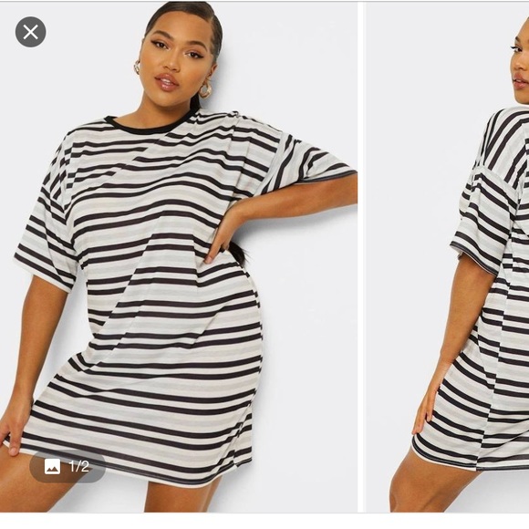 Boohoo Dresses & Skirts - Boohoo plus size tee shirt dress
